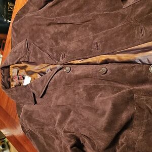 Womens brown suede jacket‎